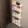 Narrow Storage Rack Behind The Door, Storage Cabinet, Bathroom and Kitchen Storage Rack, Multi-layer Space Saving Storage Rack 2