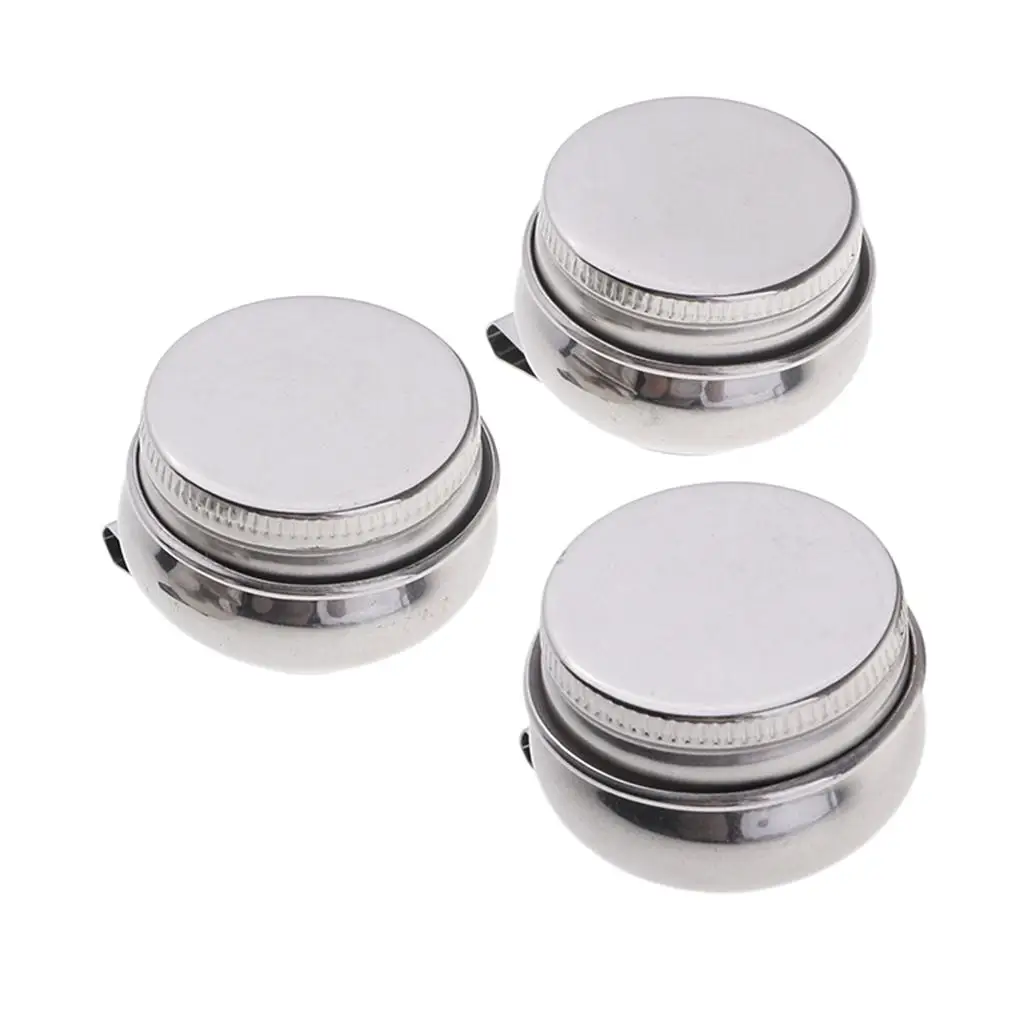 

3 Pieces Stainless Steel Artists Single Dipper Oil Cup Clip Container Pot for Oil Mediums - With Lid Mouth