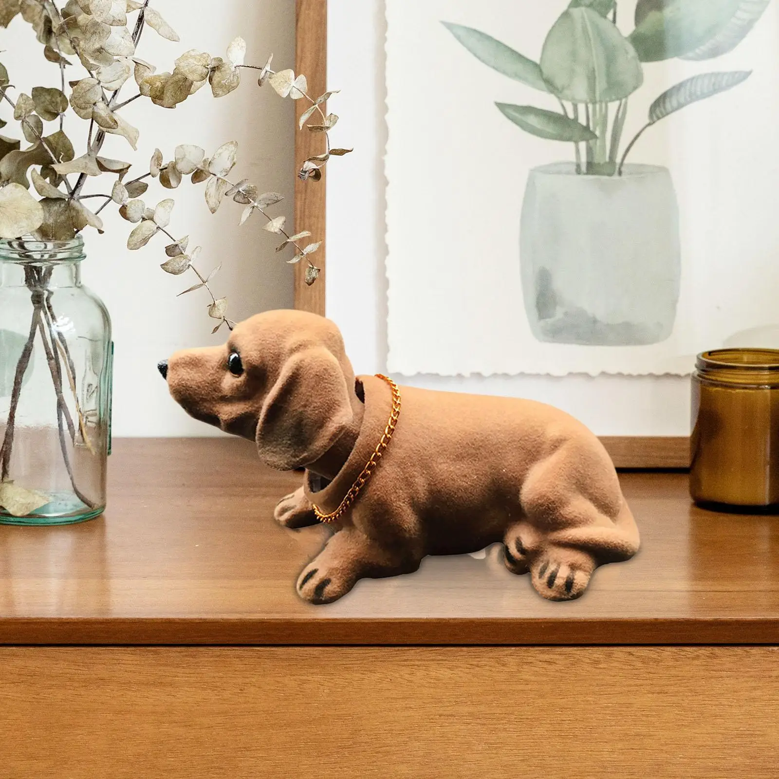 Creative Bobble Head Dog Figure Bobblehead Auto Car Dashboard Decoration Cartoon Animal Nodding Heads Shaking Head Dog
