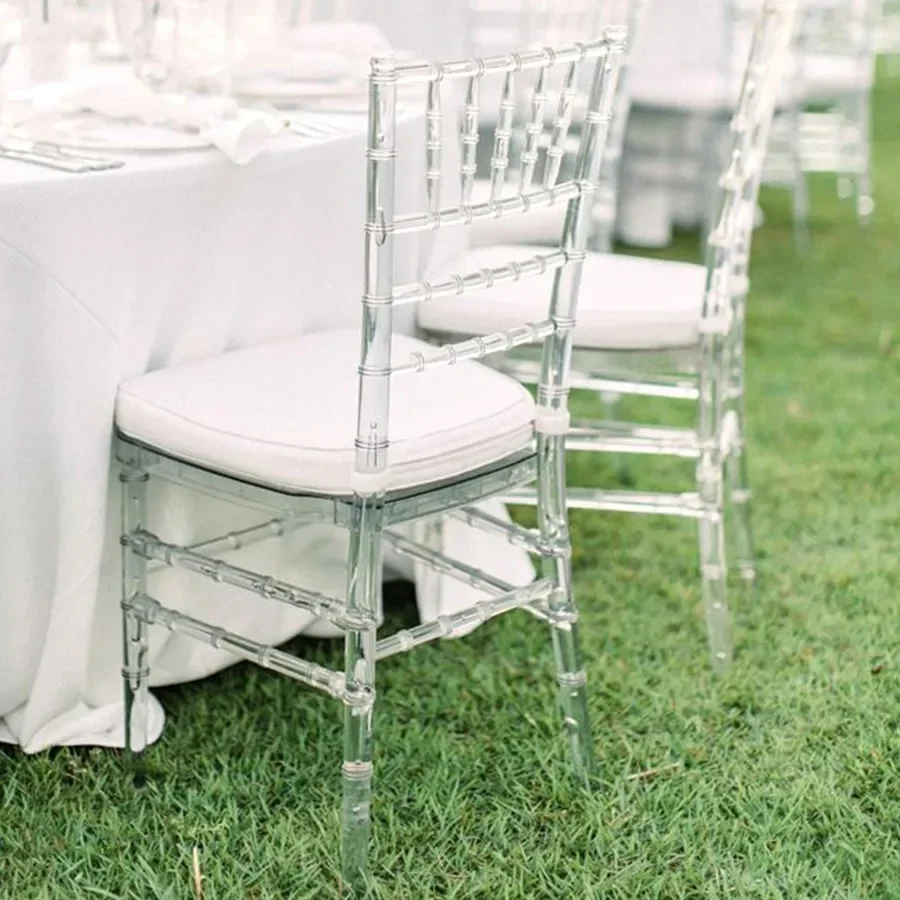 Transparent acrylic event party dining sale acrylic plastic chiavari crystal clear Chiavari chairs wedding chair