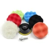 3/5/6/7 Inch Car Polishing Sponge Pads Kit Foam Pad Buffer Tools Auto Beauty Waxing Polishing Pad Car Polisher Drill Adapter 6