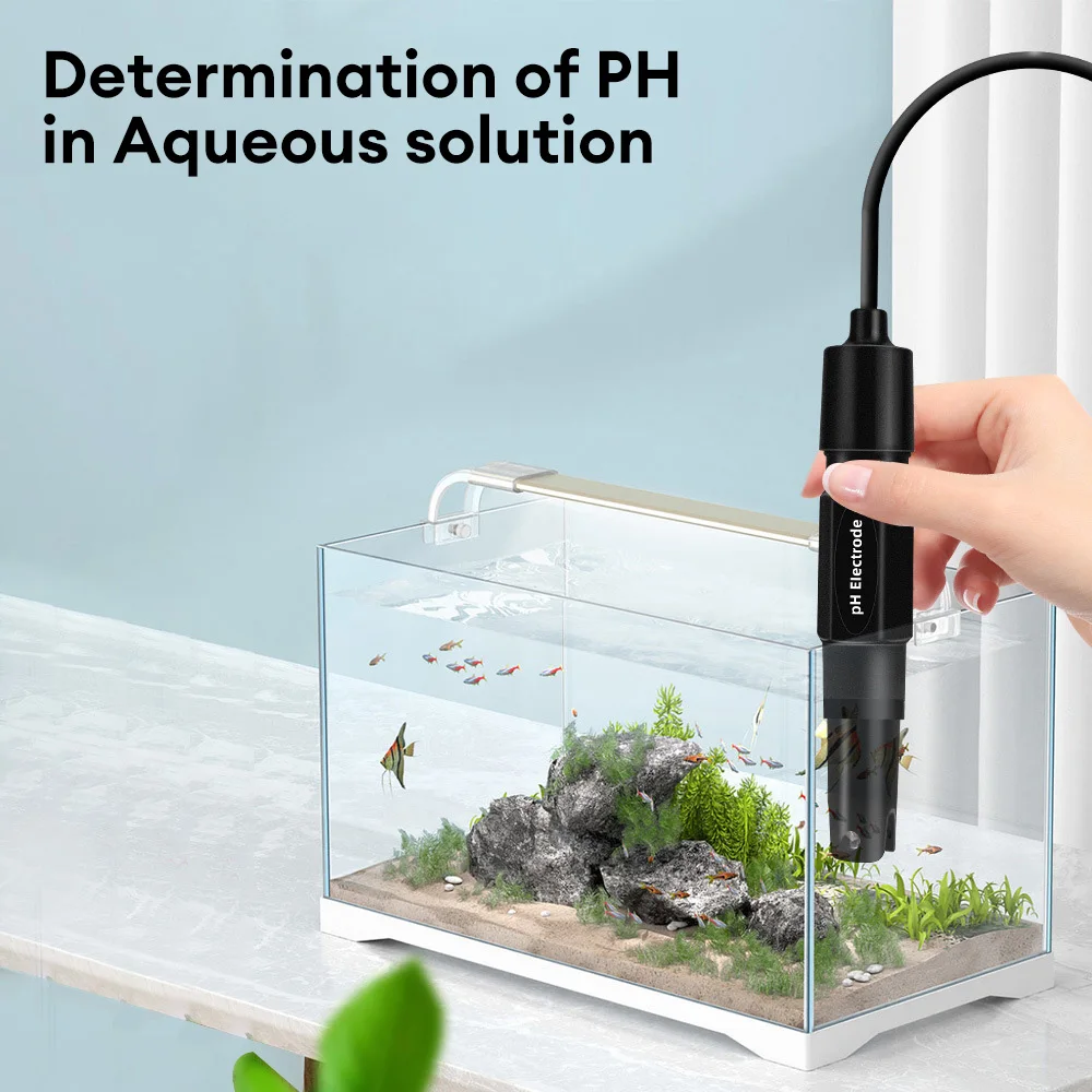 Universal pH Electrode Probe with BNC Connector for Aquariums and Hydroponics