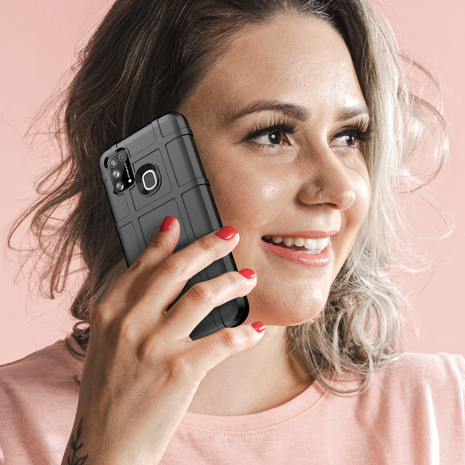 Premium Armor Shield Silicone Case - Anti-Knock Matte Finish