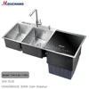Multifunctional Stainless Steel Automatic Square Double Bowl Washbasin Desktop Dishwasher 2