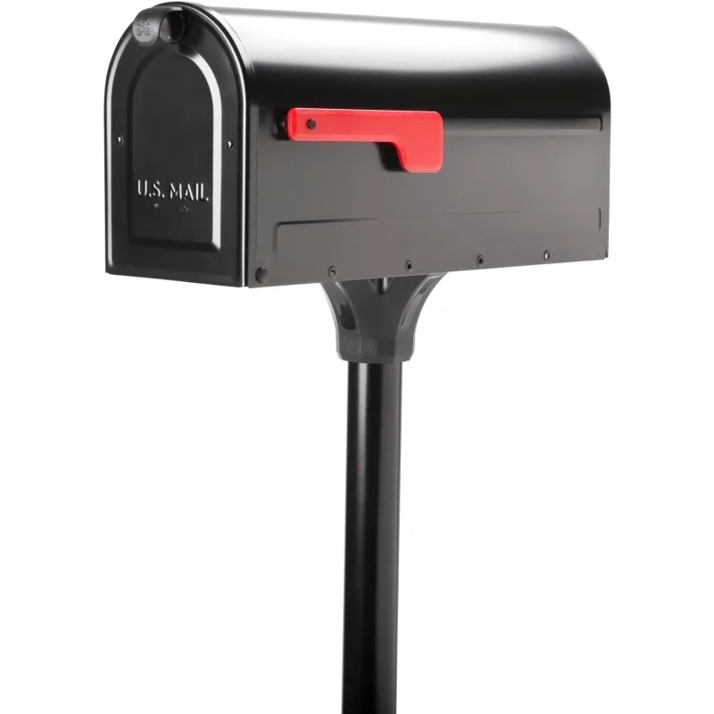 7680B-10 MB1 Mount Mailbox and In-Ground Post Kit, Medium, Bl ...