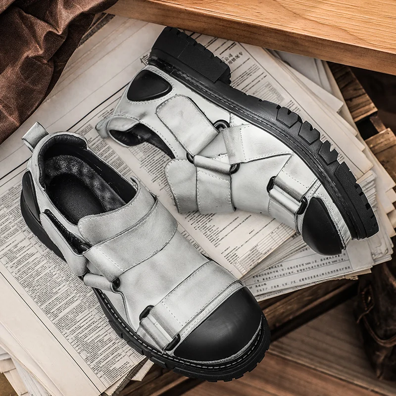 

Luxury Designer men's Shoes Handmade vintage cargo shoes Men's Genuine leather Casual shoes High-quality fashion shoes for men