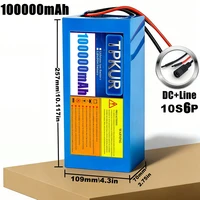 Batterie au lithium TPKUR 13S6P 48V 100Ah 18650, 1000W, haute puissance, 54.6V, BMS 30A intégré, pour batterie de secours d'outils électriques d'extérieur 5