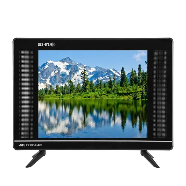 15-inch small size TV portable flat-panel HDTV 12V AC 220V dual-purpose HDTV small