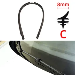 All-Season Windshield Wiper Blade Refills - Natural Rubber Strips, 14-32” - 30 inch (Style C)