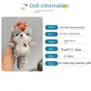 Kawaii Mini Squirrel Stuffed Animals Pendant Decorations Keychain Key Ring Backpack Squirrel Christmas Bitrhday Gift for Kids 5