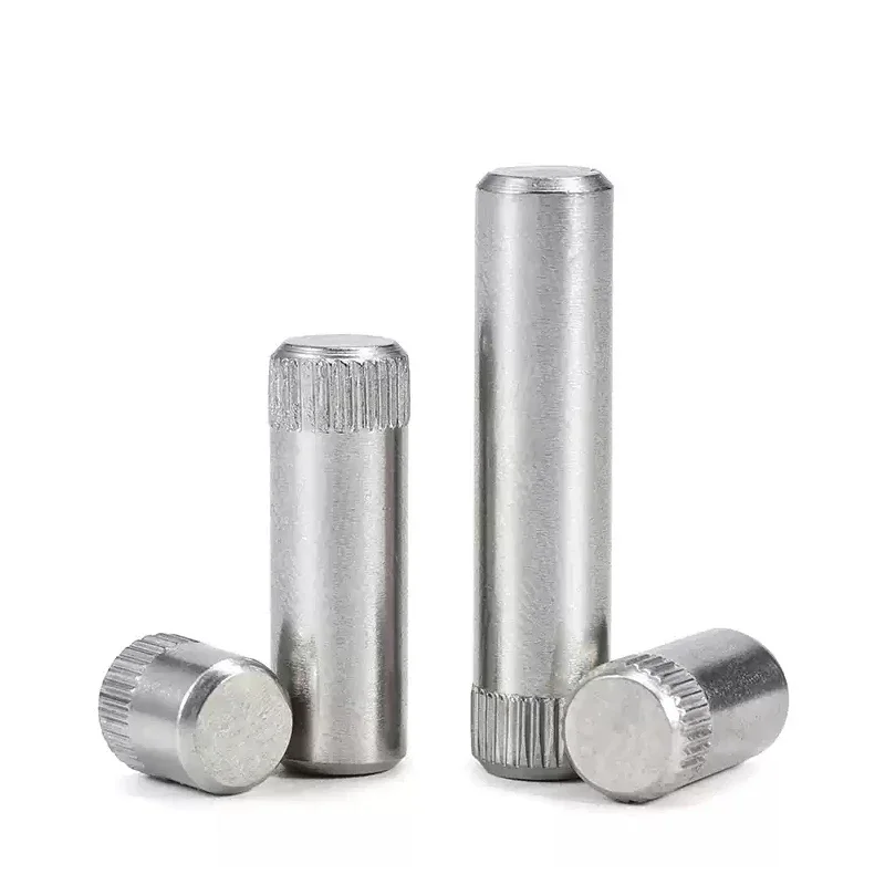 2~30pcs Knurled Pin 304 Stainless Steel Cylindrical Dowel Shaft Pin Toy Connecting Rod Lock M1.5 M2 M2.5 M3 M4 M5 M6M8 Hinge