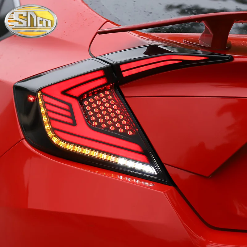 

Car LED Taillight Tail Light For Honda Civic Sedan 2015 - 2020 Rear Running Light + Brake + Reverse Lamp + Dynamic Turn Signal