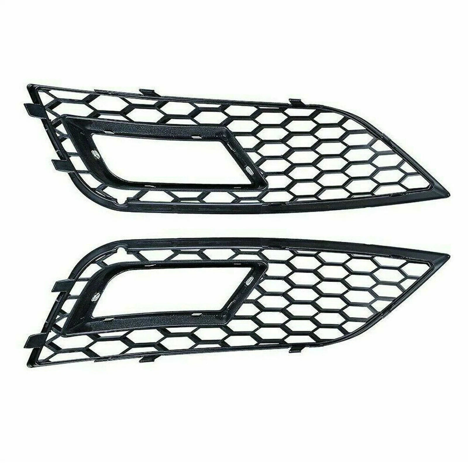 Car Exterior Accessories Car Grill Mesh 2x RS4 Style Front Fog Light Grilles for Audi A4 B8.5 2013-2016