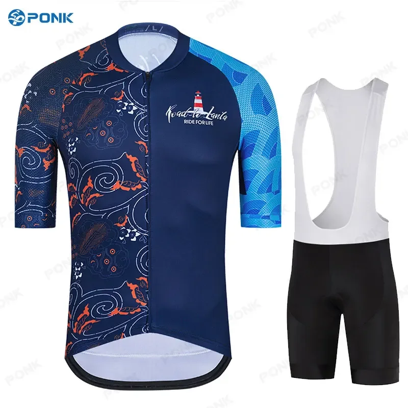 Pro Team Cycling Jersey Set Mens Mountain Bike Clothing Summer MTB Bicycle Wear Clothes Anti-UV Cycling Clothing Triathlon