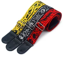 

Adjustable 84-138CM Guitar Strap Pure Cotton Thicker Jacquard Belt Weave Unique Patterns Bass Acoustic Guitar Strap Accessories