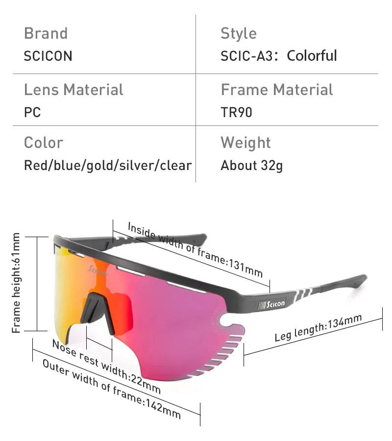 Cycling Sunglasses Polarized for Mountain and Road Bikes