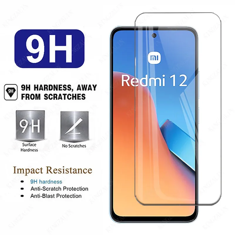 for Xiaomi Redmi 12 4G Tempered Glass Screen Protector Nillkin 9H Clear  Transparent Full Cover Coverage Safety Film on Redmi12 - AliExpress