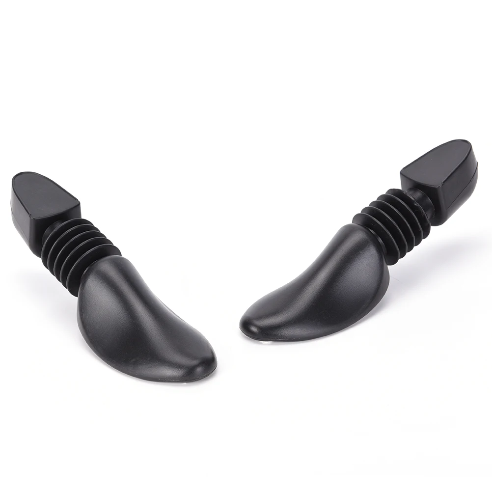 1 Pair Telescopic Practical Plastic Adjustable Length Men Shoe Trees Stretcher Boot Holder Organizers Black Shoe Tree Man Women 3
