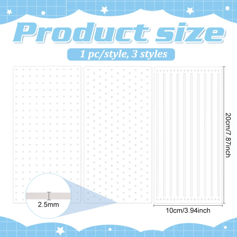 4 Stencil Sashiko In Acrilico - Per Ricamo E Trapuntatura, Motivi Giapponesi Tradizionali, 20x5 Cm - Foto 5