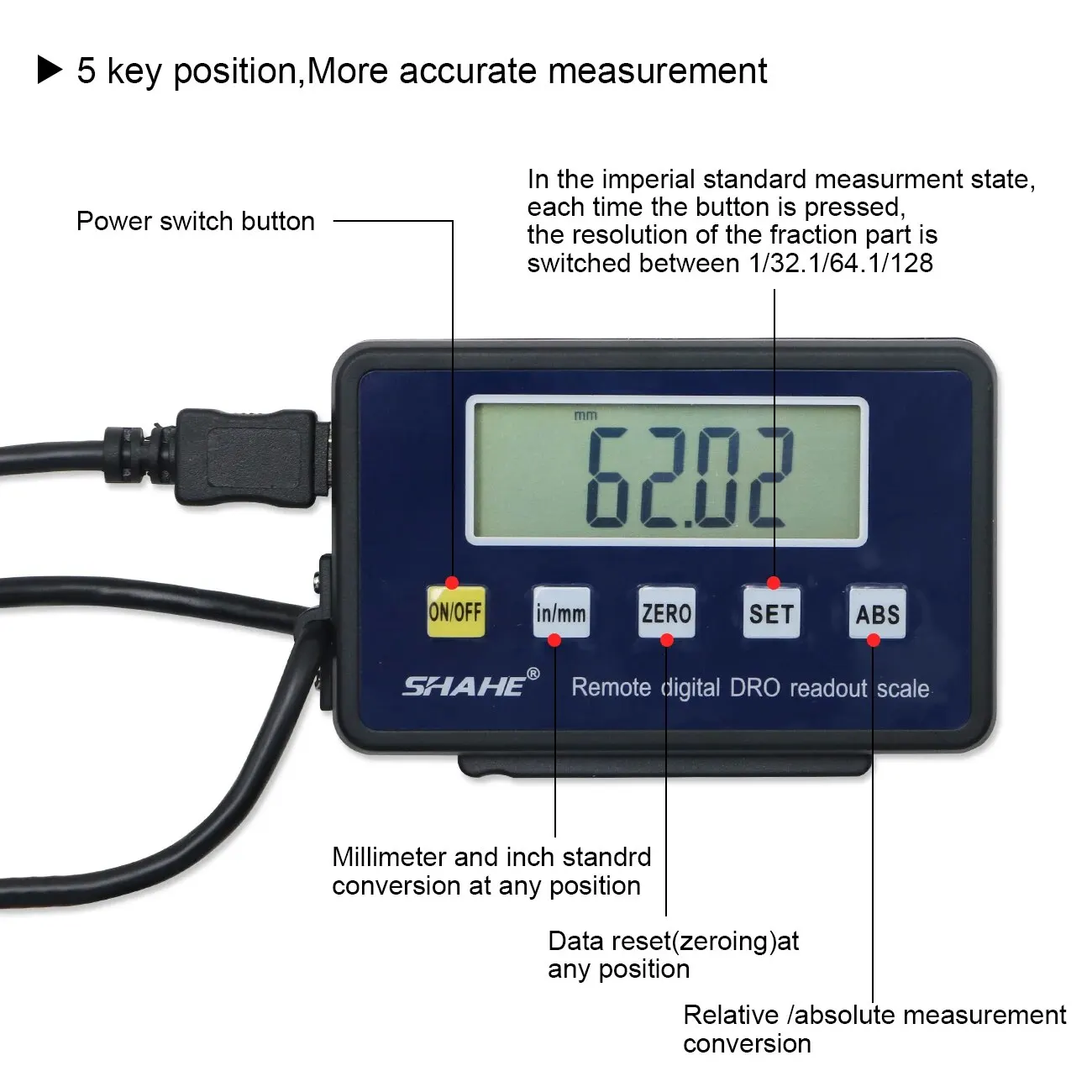 0-150mm/0-200mm/0-300mm 0.01mm DRO digital linear scale digital readout display magnetic scale dro display External Display