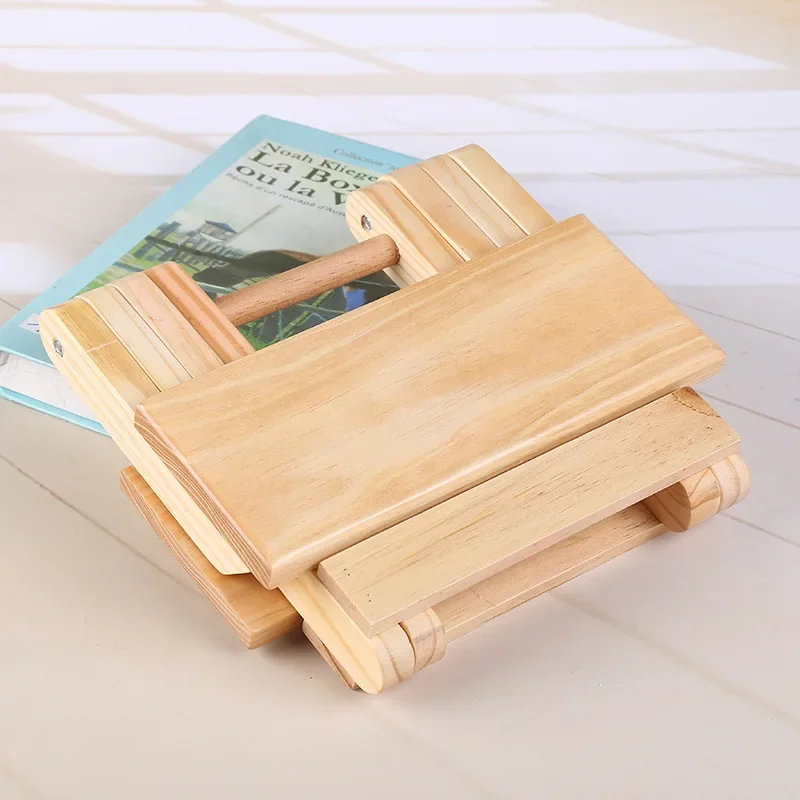 Natural Bamboo Folding Chair Portable Simple Wooden Folding Stool Outdoor Fishing Chair Small Stool Fold Away Beach