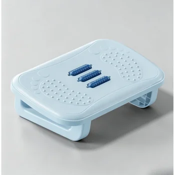 Under Desk Foot Rest Ergonomic Stool with Massage Rollers Portable Foot Support for Home Office Foot Relax 1