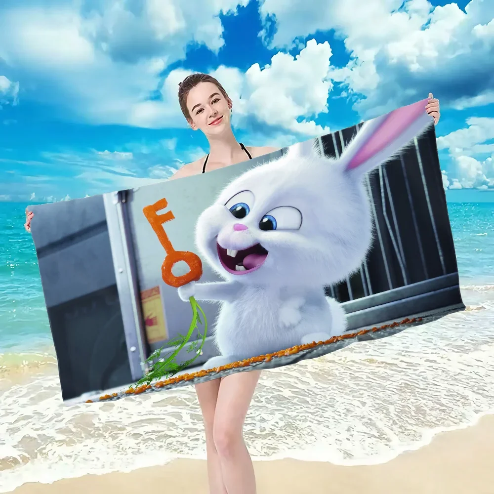 Towel towel pattern beach towel, quick drying and absorbent, The fabric is made of cotton and does not The Secret Life of Pets 2