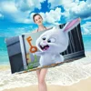 Towel towel pattern beach towel, quick drying and absorbent, The fabric is made of cotton and does not The Secret Life of Pets 2