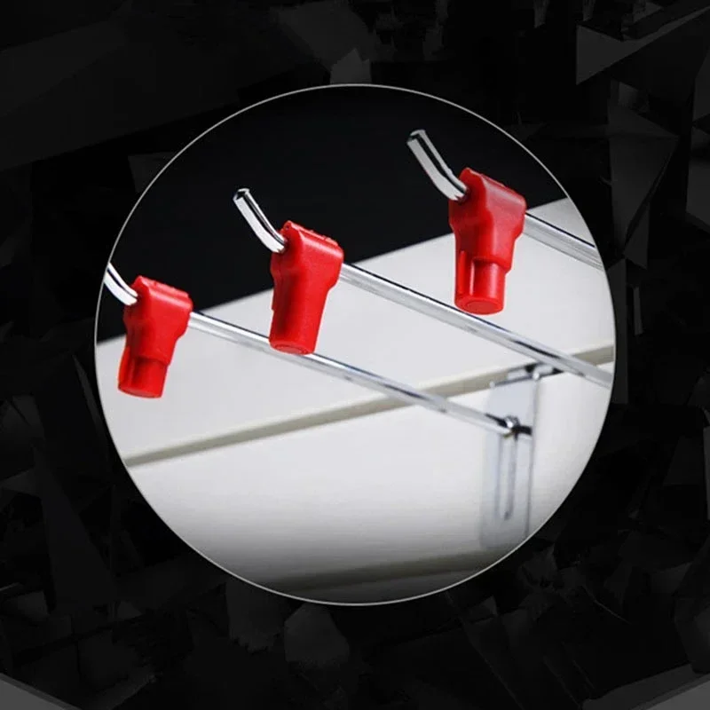 Anti-Theft Security Hook Stop Lock Hook Anti Theft Euro Tags Retail Store Display Security 100 Pcs/Bag 6Mm Hole Diam