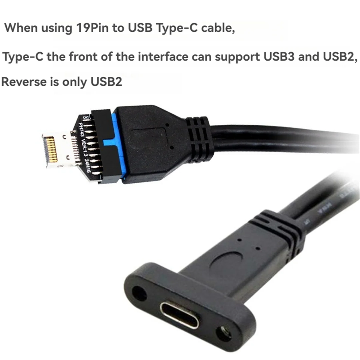 USB3.2 Type-E 20Pin to USB 19P Chassis Front USB Type A Type C Extension Adapter for Desktop Motherboard usb extension adapter