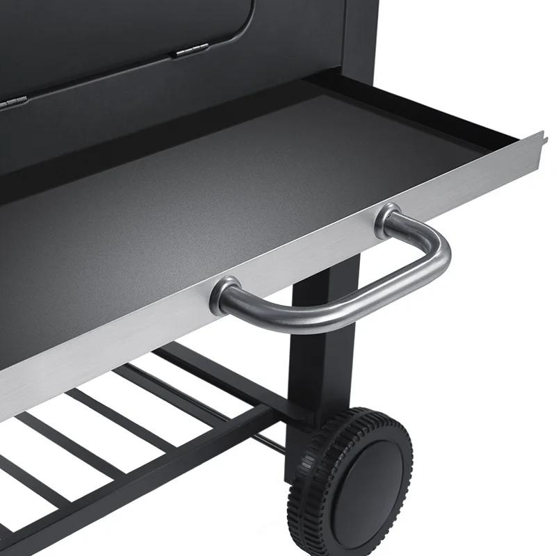 Household Charcoal Barbecue Grill Patio Rack Thickened Courtyard Large Outdoor Black Carbon Steel Professional grill