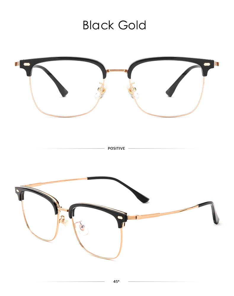 Katkani Men's Square Titanium Eyeglasses - Stylish & Durable – FuzWeb