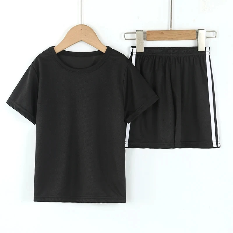 Summer CHILDREN'S Quick-drying Short-sleeved Shorts 2-piece Kids Clothing Set for Boys and Girls