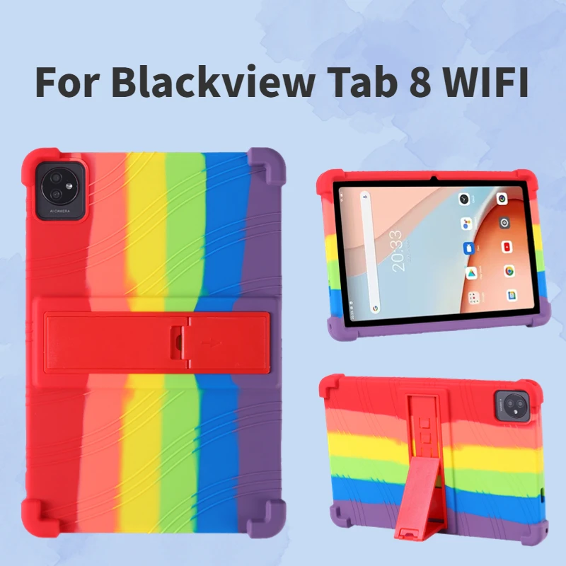 

for Blackview Tab 8 WiFi 10 inch Tablet Silicon Stand Cover for Blackview Tab A7 Kids 10.1 inch for Oscal Pad 60 Tablet