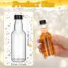 50 ml Glass Mini Liquor Bottles with Caps Mini Wine Bottles Reusable Empty Spirit Bottle for Wedding Party 2