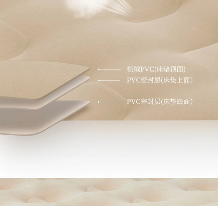 Description Picture 5 of itemCouple Memory Inflatable Mattress Floor Double Sleeping Inflatable Mattress Topper Bedspreads Cama Plegable Bedroom Furniture