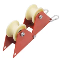 The Use Of Corner Pulleys For Cable Laying In Power Engineering,Foldable Turning Wheel 4 Size Fit Rope Diameter 20-50mm 1