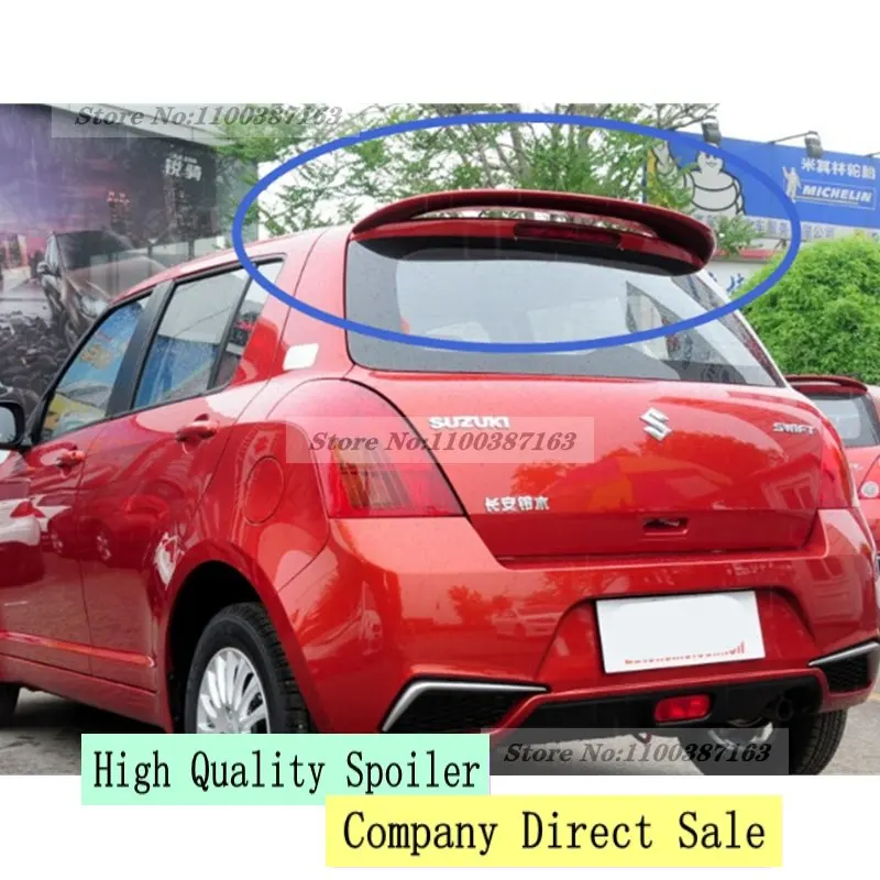 Per Suzuki Swift Spoiler 2006- 2015 Materiale Abs Di Alta Qualità Automotive Rear Wing Primer Colore Spoiler Posteriore Per Suzuki Swift