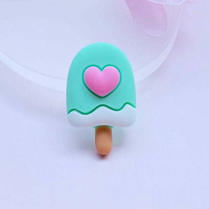 Kawaii Cake Popsicle Lollipop Flat Back Acrylic Cabochons Scrapbooking DIY Jewelry Craft Decoration Accessorie 10Pcs ornament crafts