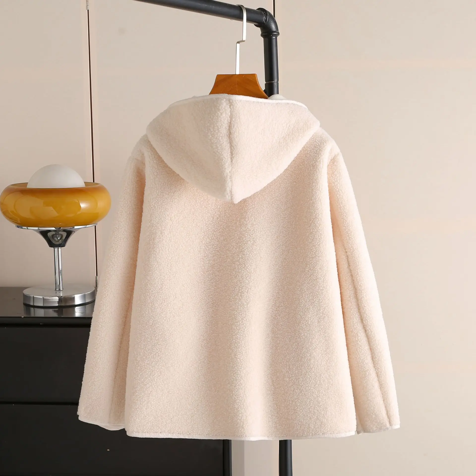 XXXXL Fashion Plus Size Women's Coat 2025 Winter New Casual Hooded Fleece Warm Zipper Jacket 1060