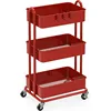 Heavy Duty 3-Tier Metal Utility Rolling Cart 1