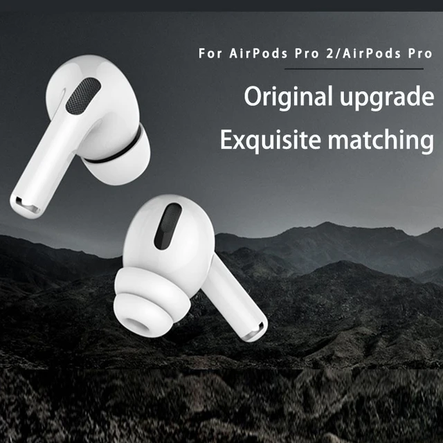 Almohadillas de repuesto para AirPods Pro 2 2022 an AirPods Pro,  almohadillas de silicona con caja