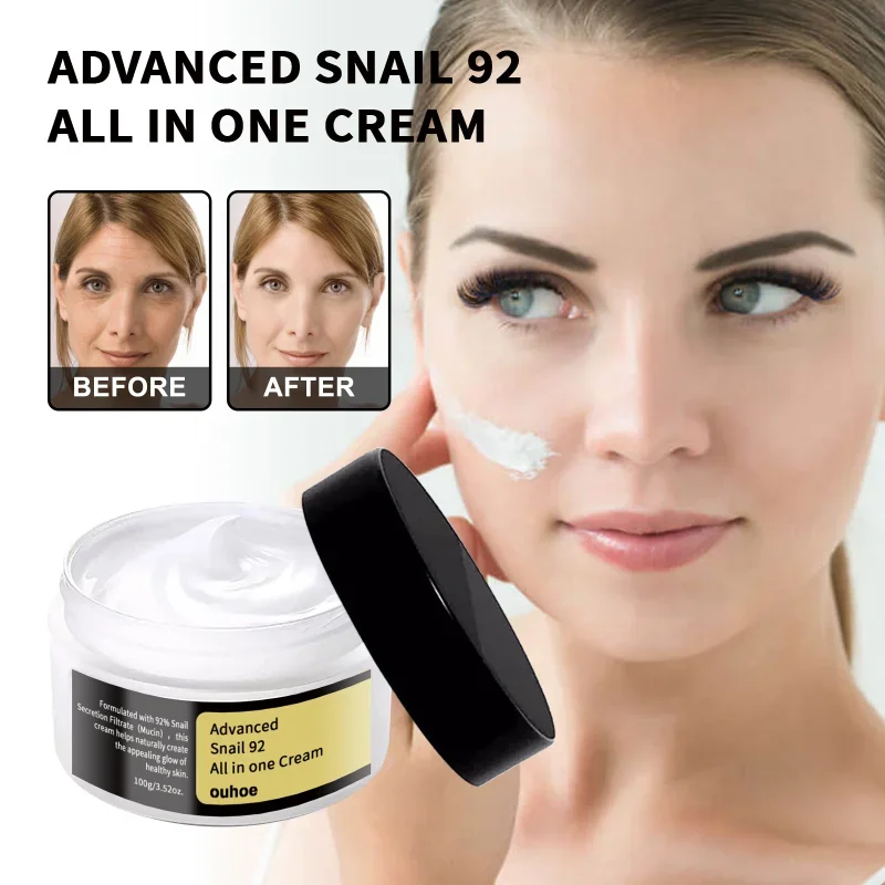 Snail Essence Nourishing Cream,Moisturizing Skin Care Face Anti-aging Wrinkles Spot Dark Circles Removal FACIAL Cream Acne Creme