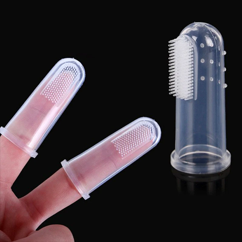 

5pcs Super Soft Pet Silicone Finger Toothbrush Teddy Dog Brush Bad Breath Tartar Tool Dog Cat Cleaning Supplies Dog Accessories