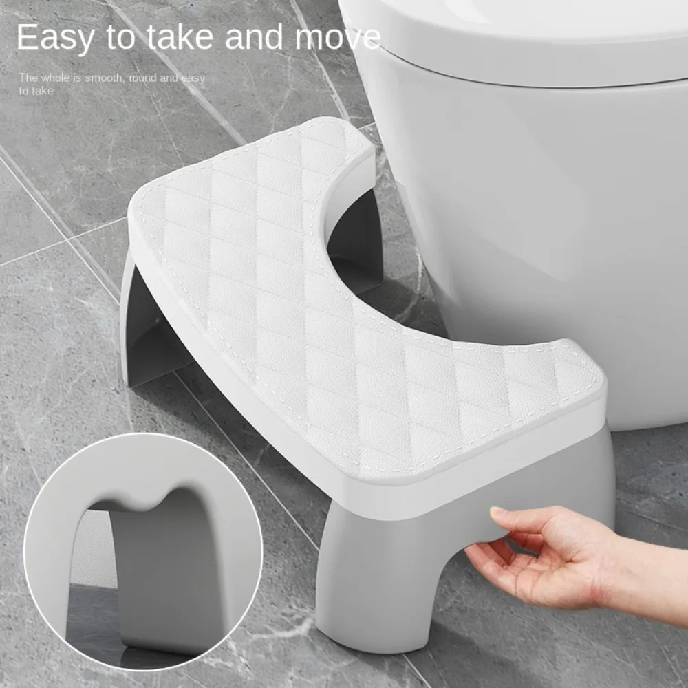 Plastic Toilet Squat Stool Bathroom Accessories Removable 4colors Foot Stool Portable Non-slip Toilet Seat Stool Adult 3