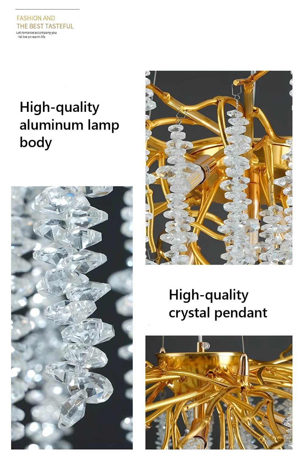 Modern New Crystal Chandelier Image 8