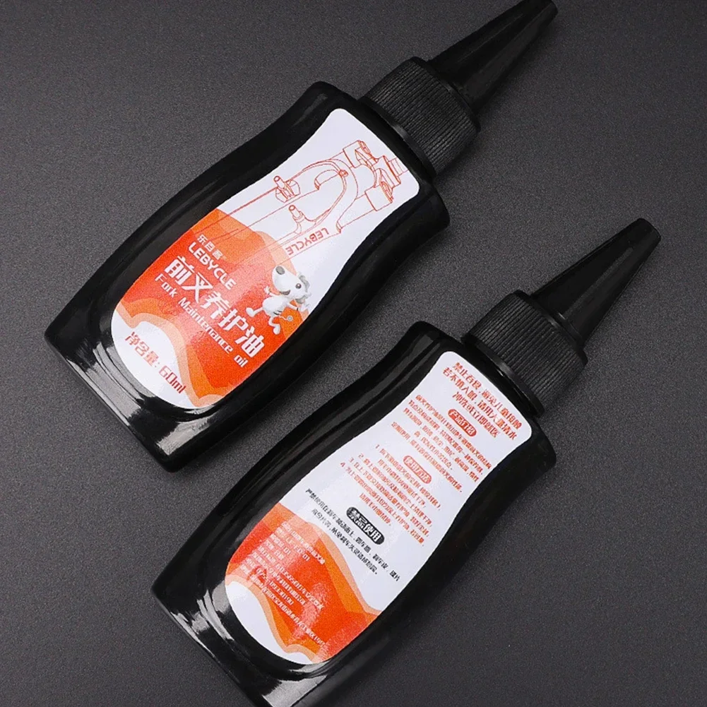 60ml Lubricating Oil Long-Lasting Bike Lubricant Corrosion Resistance Bicycle Suspension Oil for Mountain Bike Forks and Shocks