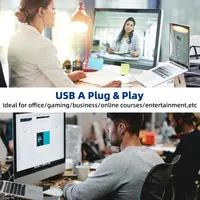 USB A Headset for PC Desktop Wired USB Headphones with Microphone Mute Control Computer In-Ear Stereo Noise Cancelling Earphones - Image 5