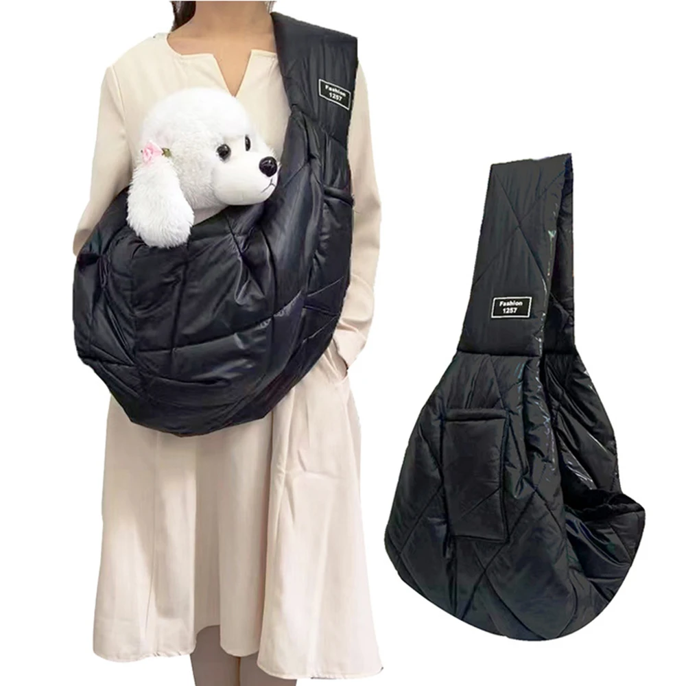 Pet Carrier Bag Pet Carrying Bag Pet Dog Carrier Bags Winter Warm Dog Cat Bag Portable Outdoor Travel Chest Bags Sling Handbag Puppy Comfort Single Shoulder Bag