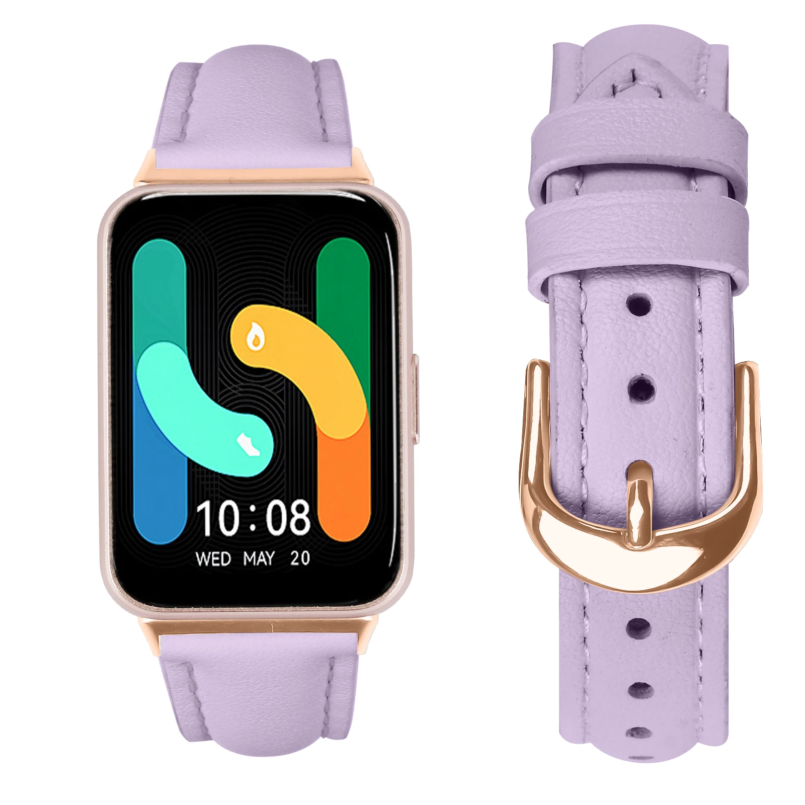 Slim Leather Business Sport Band Replacement Adjustable Wristband